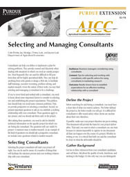 Selecting and Managing Consultants
